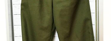 昨日に引き続き今日はカーキのダボパン作成。