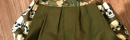 今までの端布でバック作った。